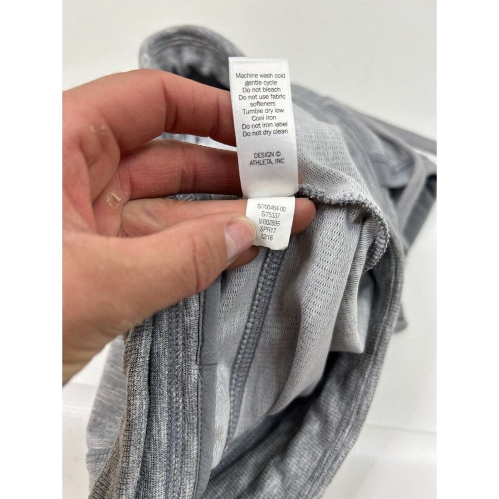 Athleta Techie Terry Drawstring Pull On Skirt Gray - image 5